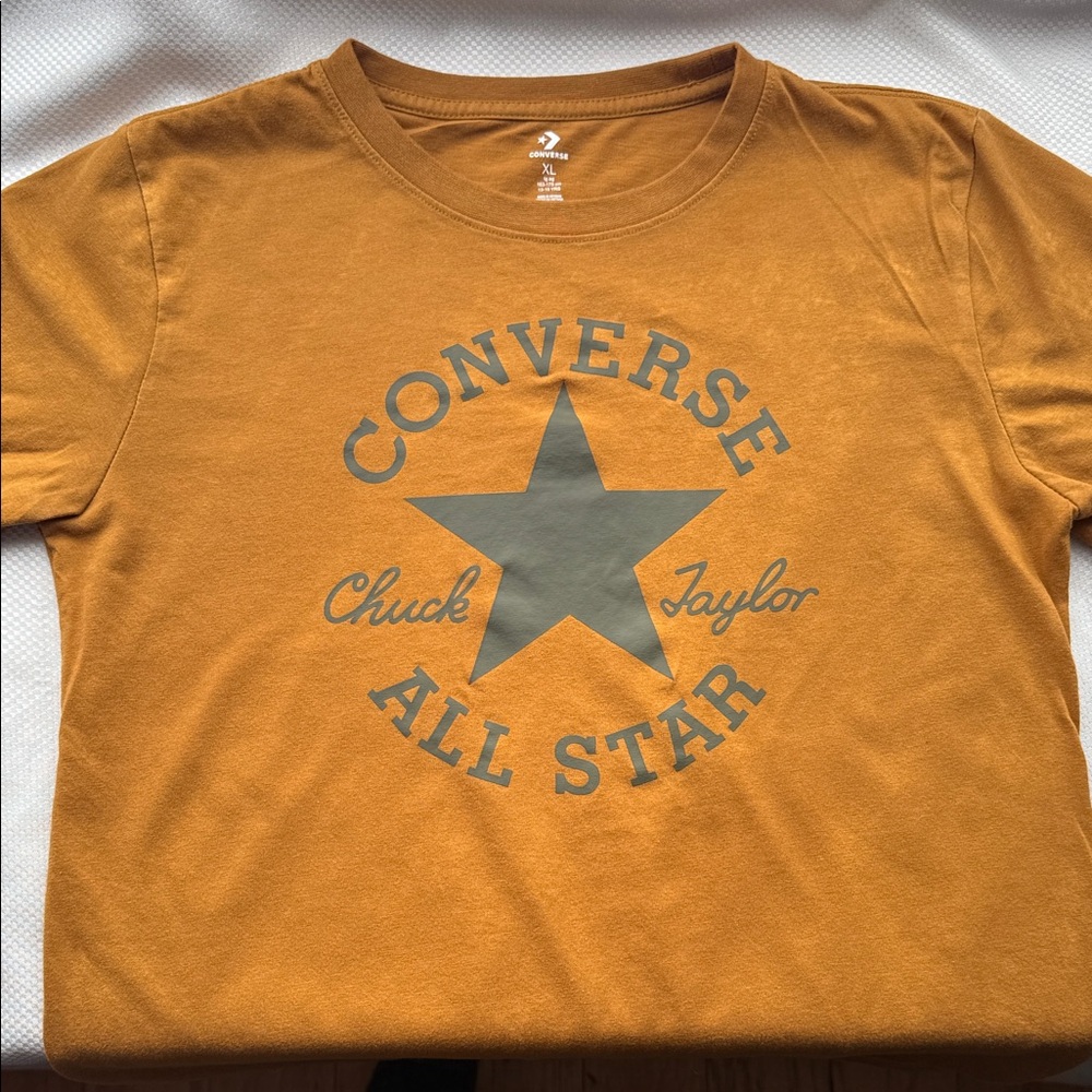 Gold and Green Kids Converse SS Tee - XL (13-15 YRS)